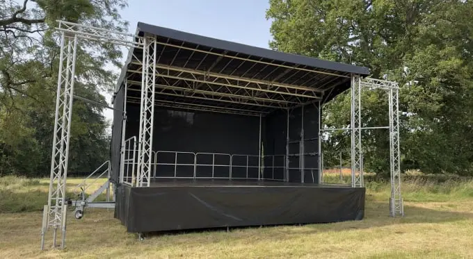 7x6 Mobile stage hire Leicester 