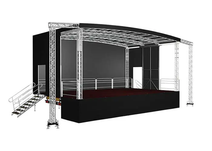 8x6 Mobile Trailer Stage Hire Surrey